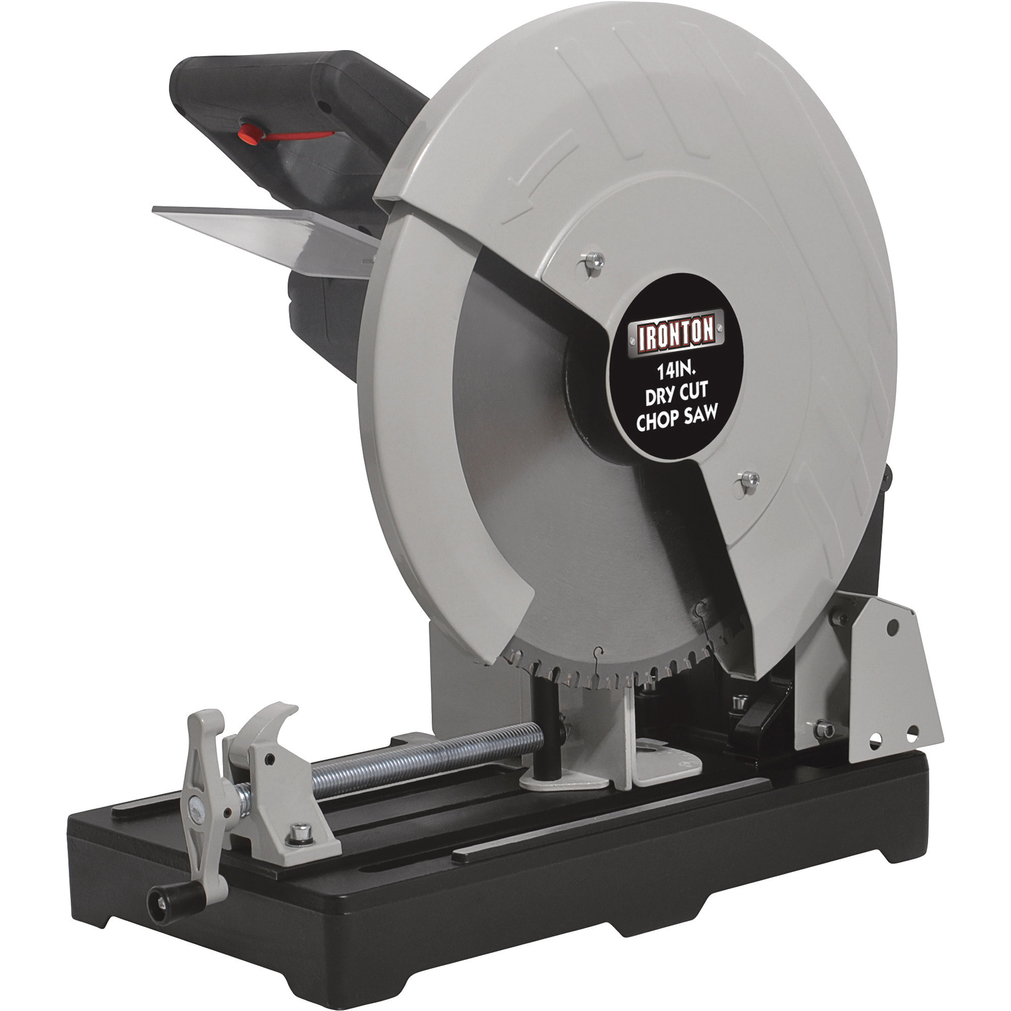 Ironton 14in. Dry-Cut Metal Saw, 15 Amp, 3.37 HP, 45° Miter, Cuts Up to 4-3/4in. Round and 4-1/8in. Square Stock